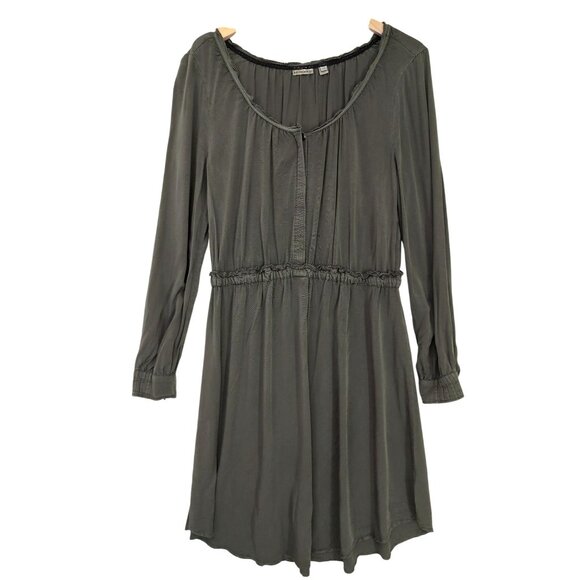 Anthropologie Holding Horses Ocala Dress Womens 10 Green Western Minimalist Boho - Picture 3 of 13